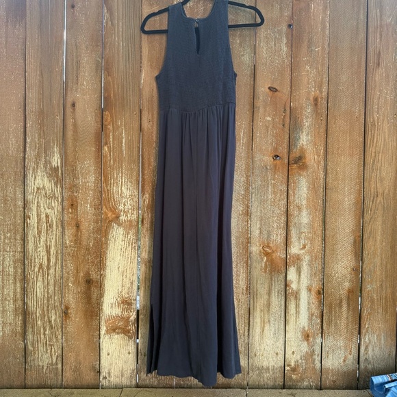 ISABEL INGRID Women’s Navy Smocked Cut Out Sleeveless Maxi Dress Size Medium - Picture 6 of 9